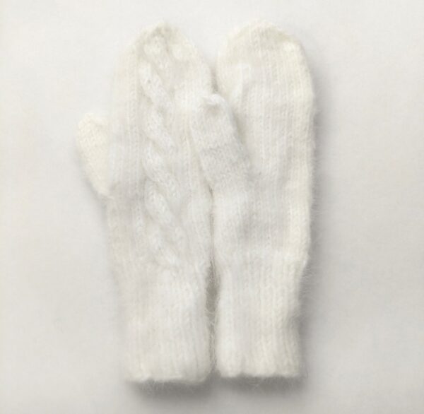 Варежки из кроличьего пуха